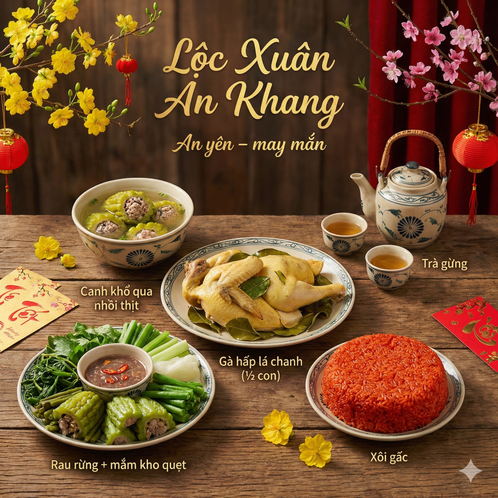 TRỌN VẸN VỊ TẾT VỚI COMBO "LỘC XUÂN AN KHANG"