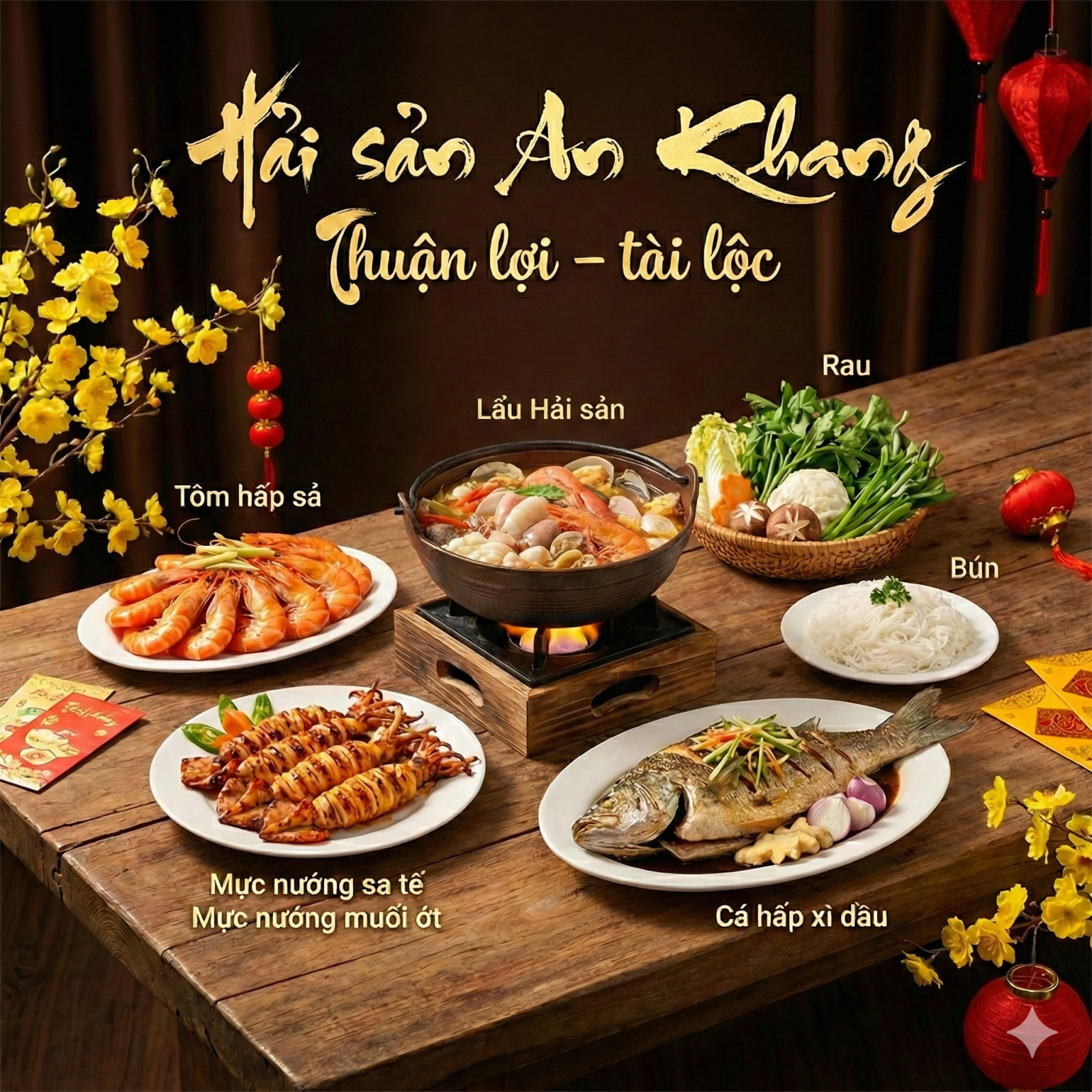 ĐÓN SÓNG TÀI LỘC VỚI TIỆC "HẢI SẢN AN KHANG"